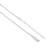 The Dancing Ocean Heart Rhodium Plated Necklace